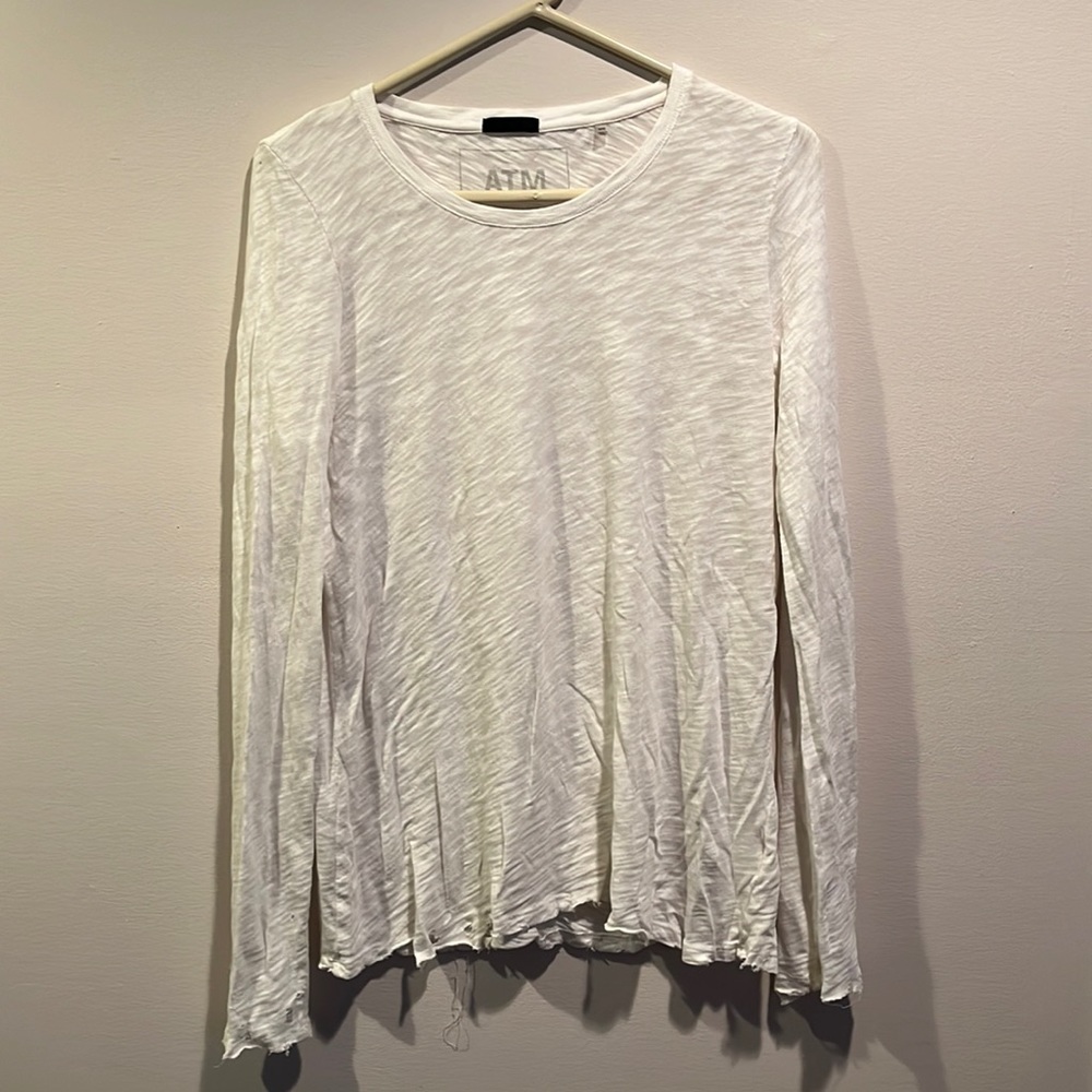 ATM Slub Destroyed Wash Light Tee